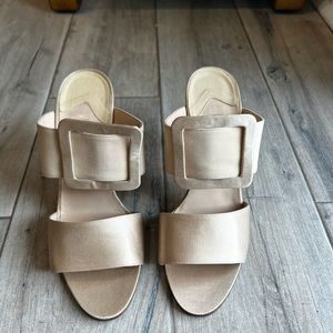 Manolo Blahnik open toe pumps size 7.5